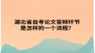 湖北省自考論文答辯環(huán)節(jié)是怎樣的一個流程？