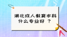 湖北成人教育本科什么專業(yè)好 ？