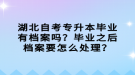 湖北自考專升本畢業(yè)有檔案嗎？畢業(yè)之后檔案要怎么處理？