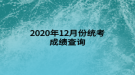 2020年12月份統(tǒng)考成績查詢