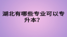 湖北有哪些專業(yè)可以專升本？