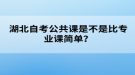 湖北自考公共課是不是比專業(yè)課簡單？