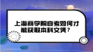 上海商學(xué)院自考如何才能獲取本科文憑？