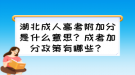 湖北成人高考附加分是什么意思？成考加分政策有哪些？