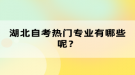 湖北自考熱門專業(yè)有哪些呢？