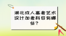 湖北成人高考藝術(shù)設(shè)計(jì)加考科目有哪些？