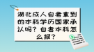 湖北成人自考拿到的本科學(xué)歷國家承認(rèn)嗎？自考本科怎么報？