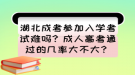 湖北成考參加入學(xué)考試難嗎？成人高考通過的幾率大不大？