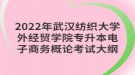 2022年武漢紡織大學(xué)外經(jīng)貿(mào)學(xué)院專(zhuān)升本電子商務(wù)概論考試大綱