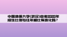 中國地質(zhì)大學(武漢)自考2020年招生比例與往年相比有變化嗎？