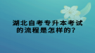 湖北自考專升本考試的流程是怎樣的？