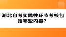 湖北自考實踐性環(huán)節(jié)考核包括哪些內(nèi)容？