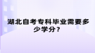 湖北自考專科畢業(yè)需要多少學(xué)分？