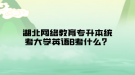 湖北網(wǎng)絡教育專升本統(tǒng)考大學英語B考什么？