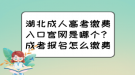 湖北成人高考繳費(fèi)入口官網(wǎng)是哪個？成考報(bào)名怎么繳費(fèi)？