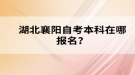 湖北襄陽(yáng)自考本科在哪報(bào)名？