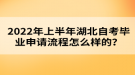 2022年上半年湖北自考畢業(yè)申請(qǐng)流程怎么樣的？