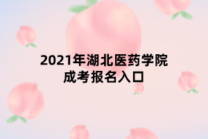 2021年湖北醫(yī)藥學院成考報名入口