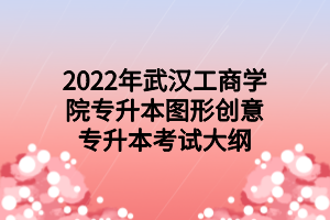 2022年武漢工商學(xué)院專升本圖形創(chuàng)意專升本考試大綱